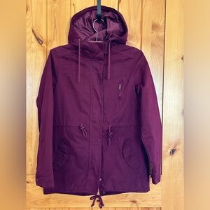 Ambiance Outerware Small Hooded lined jacket, three pockets, covered zipper
